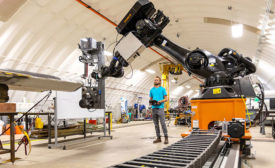 robots used for wind turbine blade finishing