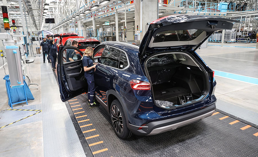 electric vehicle assembly at Togg plant