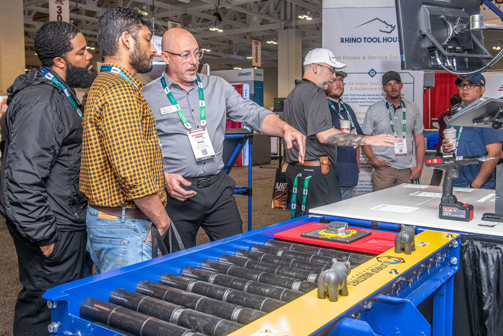 An exhibit booth at The ASSEMBLY Show SOUTH