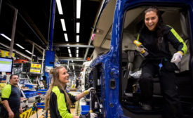 volvo trucks assembly line